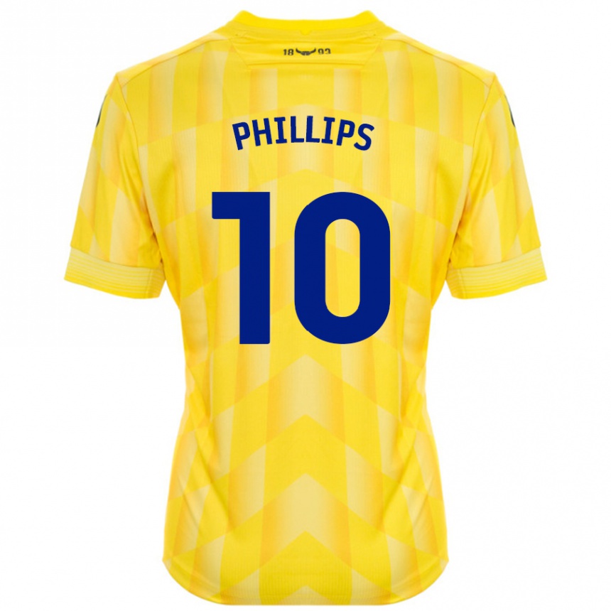 Niño Fútbol Camiseta Matt Phillips #10 Amarillo 1ª Equipación 2024/25