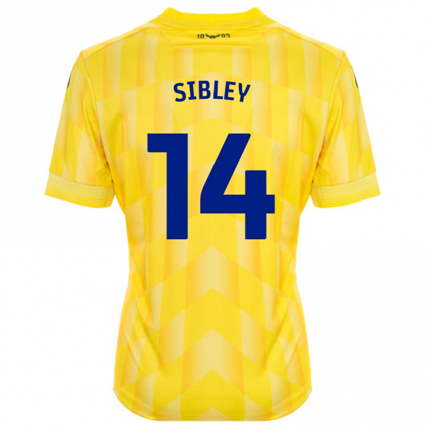 Niño Fútbol Camiseta Louie Sibley #14 Amarillo 1ª Equipación 2024/25