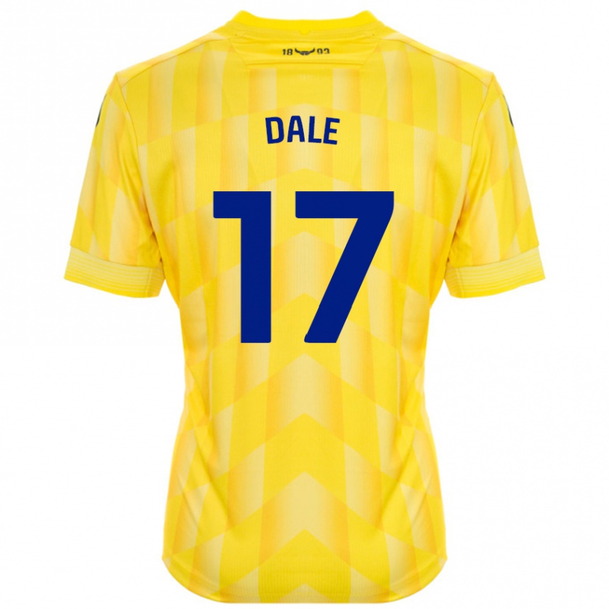 Niño Fútbol Camiseta Owen Dale #17 Amarillo 1ª Equipación 2024/25