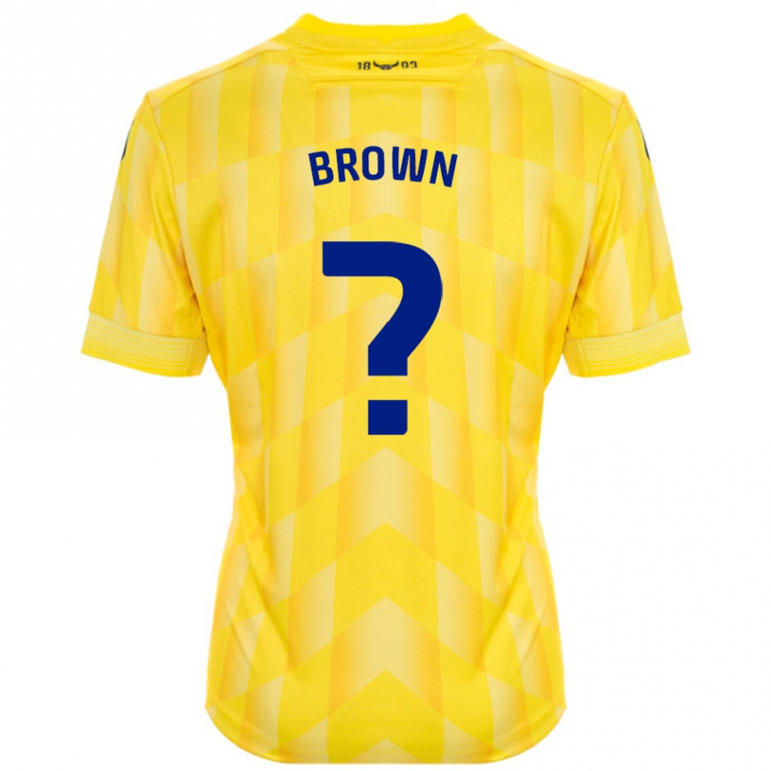 Niño Fútbol Camiseta Georgia Brown #0 Amarillo 1ª Equipación 2024/25