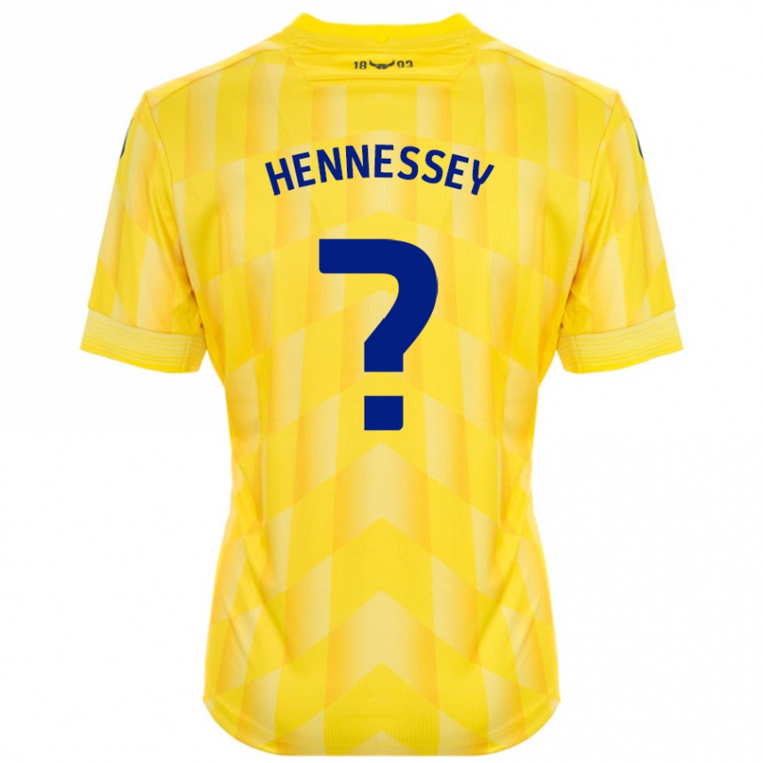 Niño Fútbol Camiseta Laura Hennessey #0 Amarillo 1ª Equipación 2024/25