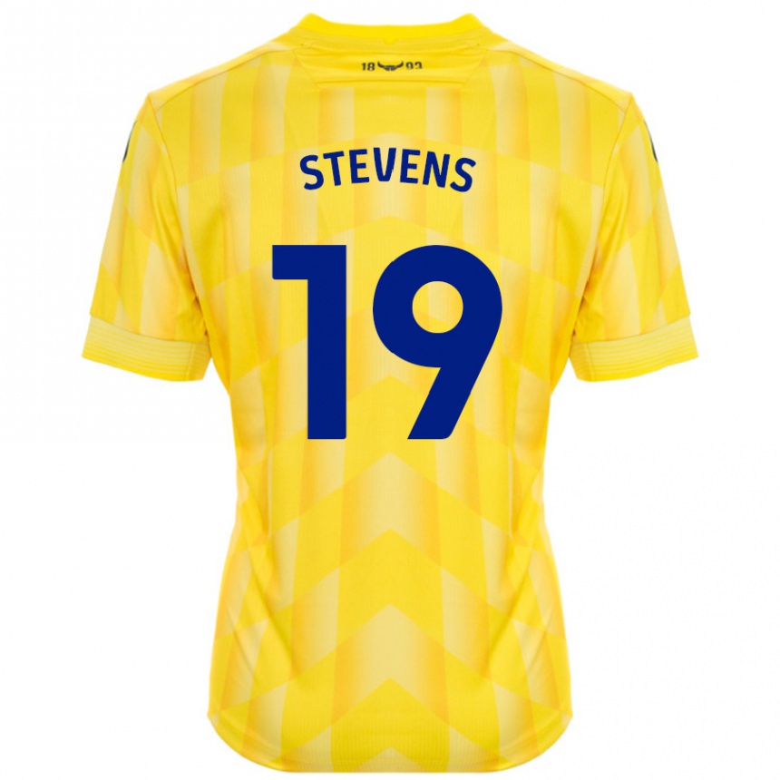 Niño Fútbol Camiseta Lily Stevens #19 Amarillo 1ª Equipación 2024/25