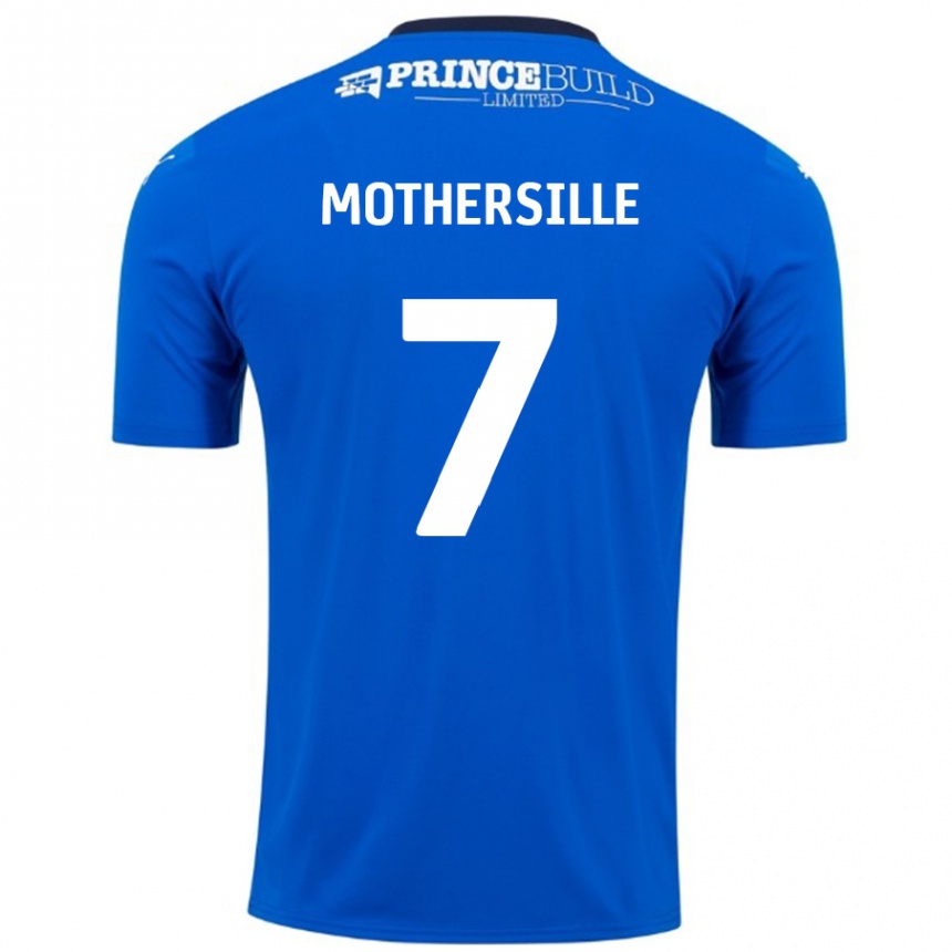 Niño Fútbol Camiseta Malik Mothersille #7 Azul Blanco 1ª Equipación 2024/25