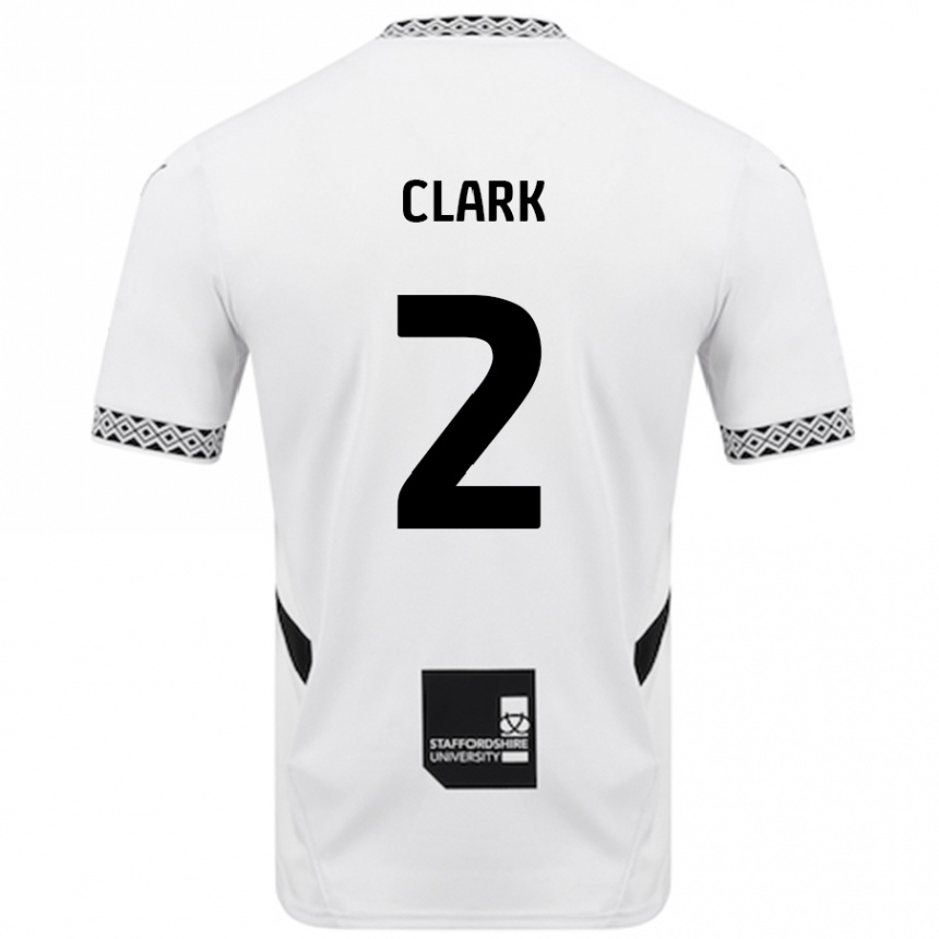 Niño Fútbol Camiseta Mitch Clark #2 Blanco 1ª Equipación 2024/25