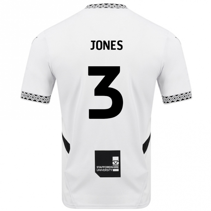 Niño Fútbol Camiseta Dan Jones #3 Blanco 1ª Equipación 2024/25