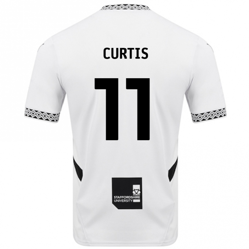 Niño Fútbol Camiseta Ronan Curtis #11 Blanco 1ª Equipación 2024/25