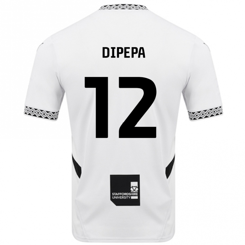 Niño Fútbol Camiseta Baylee Dipepa #12 Blanco 1ª Equipación 2024/25