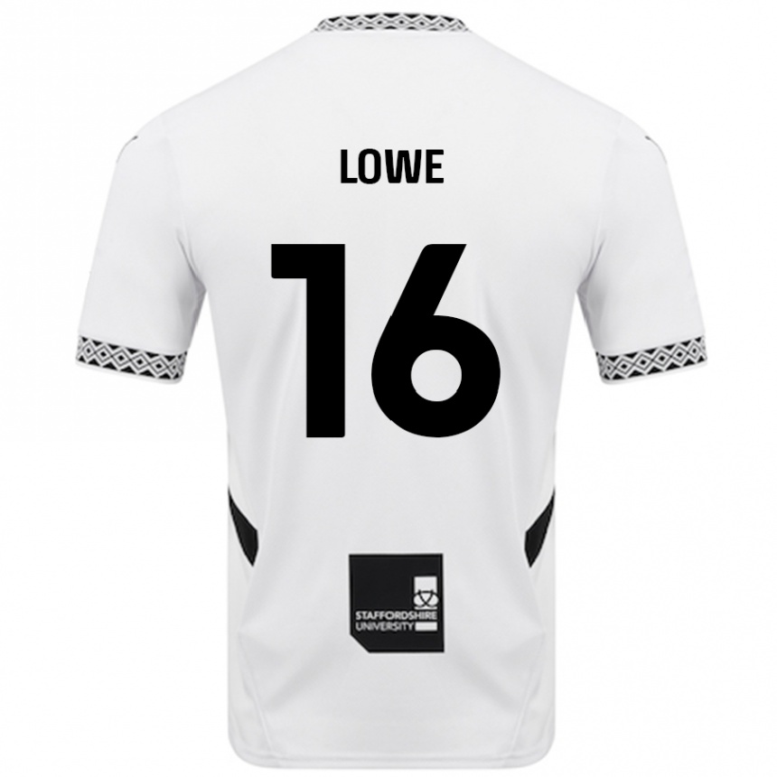 Niño Fútbol Camiseta Jason Lowe #16 Blanco 1ª Equipación 2024/25