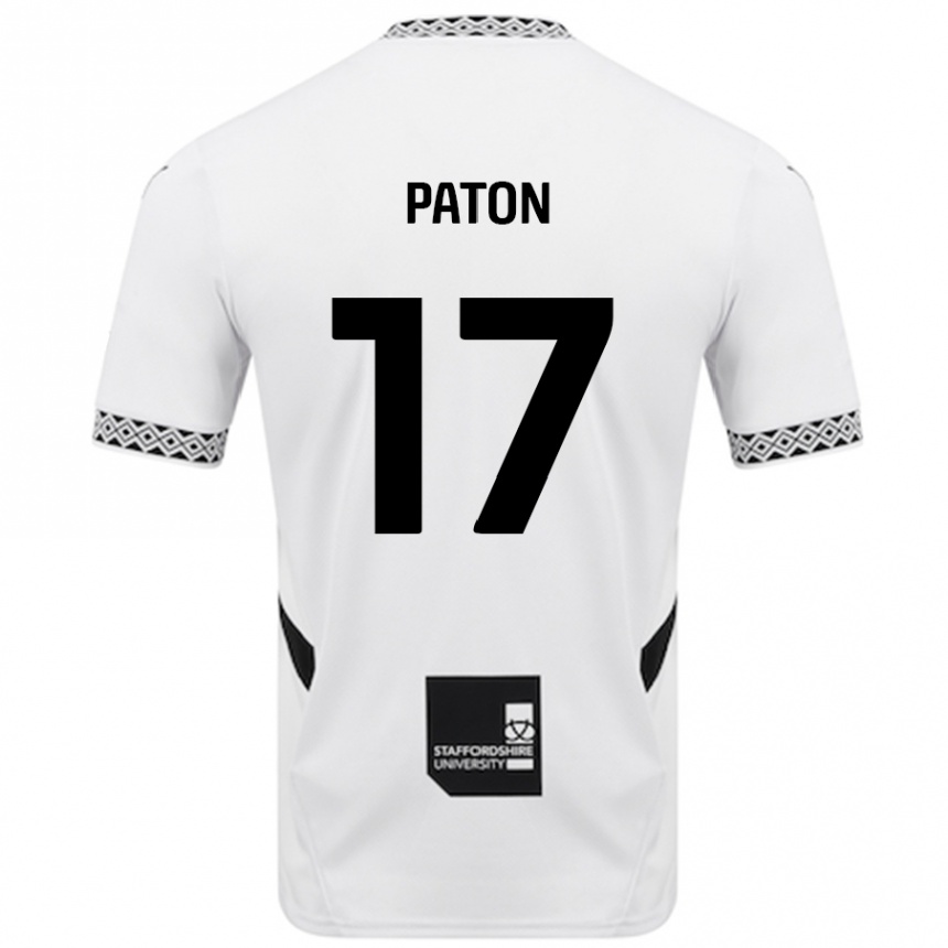 Niño Fútbol Camiseta Ruari Paton #17 Blanco 1ª Equipación 2024/25