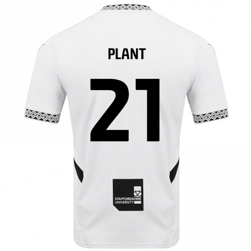 Niño Fútbol Camiseta James Plant #21 Blanco 1ª Equipación 2024/25