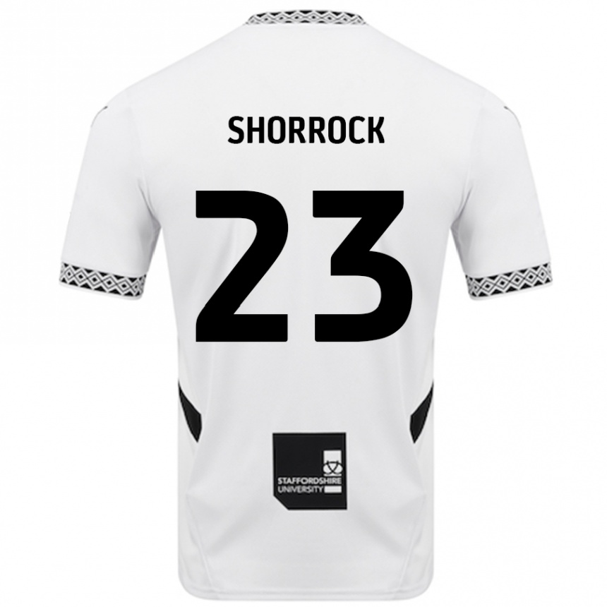 Niño Fútbol Camiseta Jack Shorrock #23 Blanco 1ª Equipación 2024/25