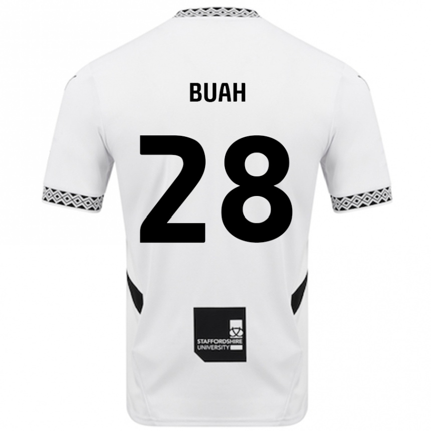 Niño Fútbol Camiseta Andrew Buah #28 Blanco 1ª Equipación 2024/25