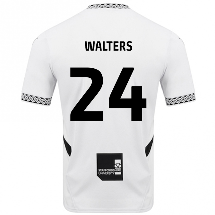 Niño Fútbol Camiseta Rhys Walters #24 Blanco 1ª Equipación 2024/25