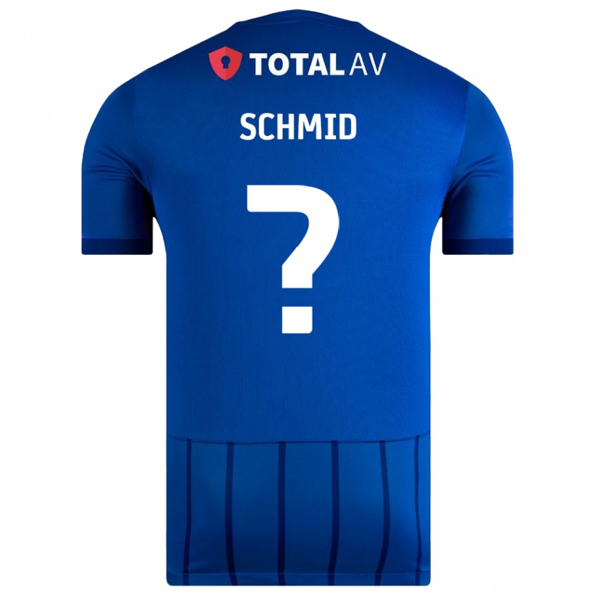 Niño Fútbol Camiseta Nicolas Schmid #0 Azul 1ª Equipación 2024/25