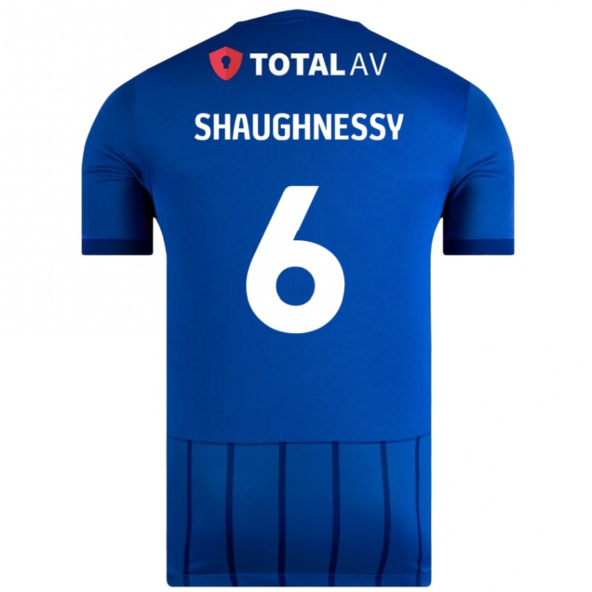 Niño Fútbol Camiseta Conor Shaughnessy #6 Azul 1ª Equipación 2024/25