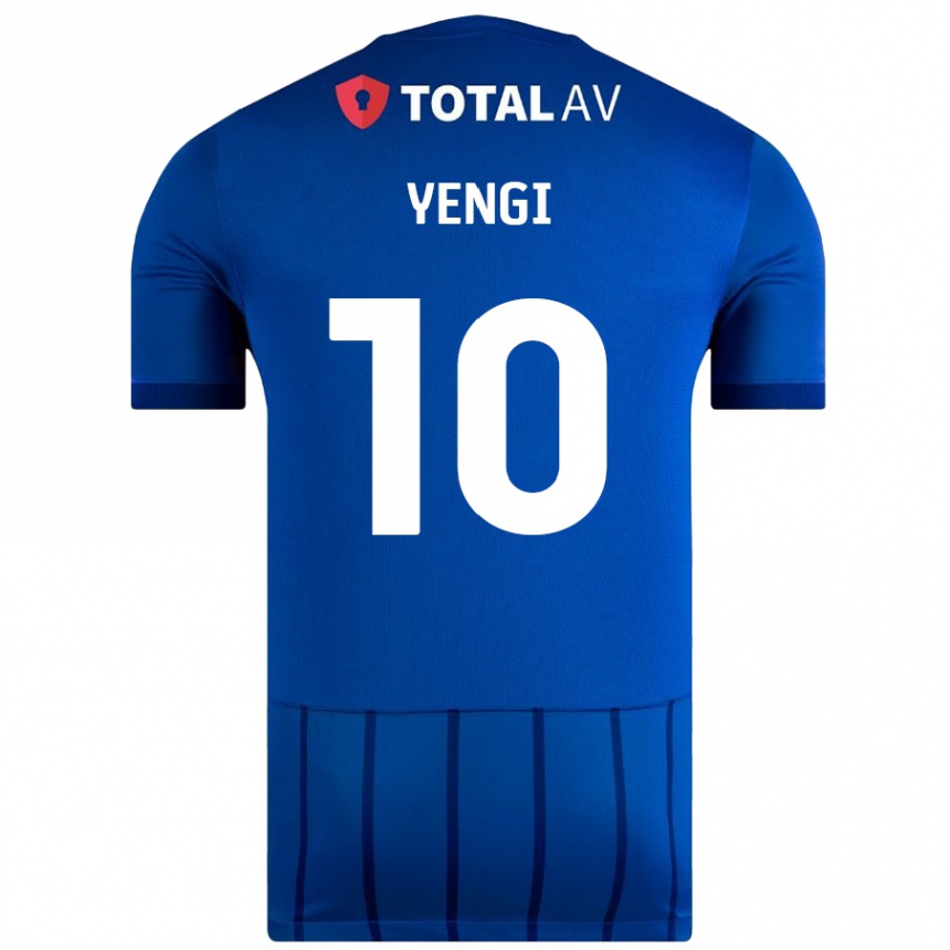 Niño Fútbol Camiseta Kusini Yengi #10 Azul 1ª Equipación 2024/25