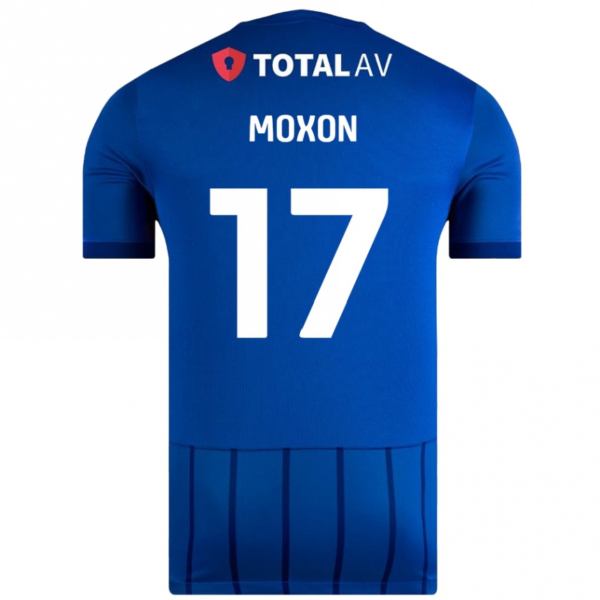 Niño Fútbol Camiseta Owen Moxon #17 Azul 1ª Equipación 2024/25