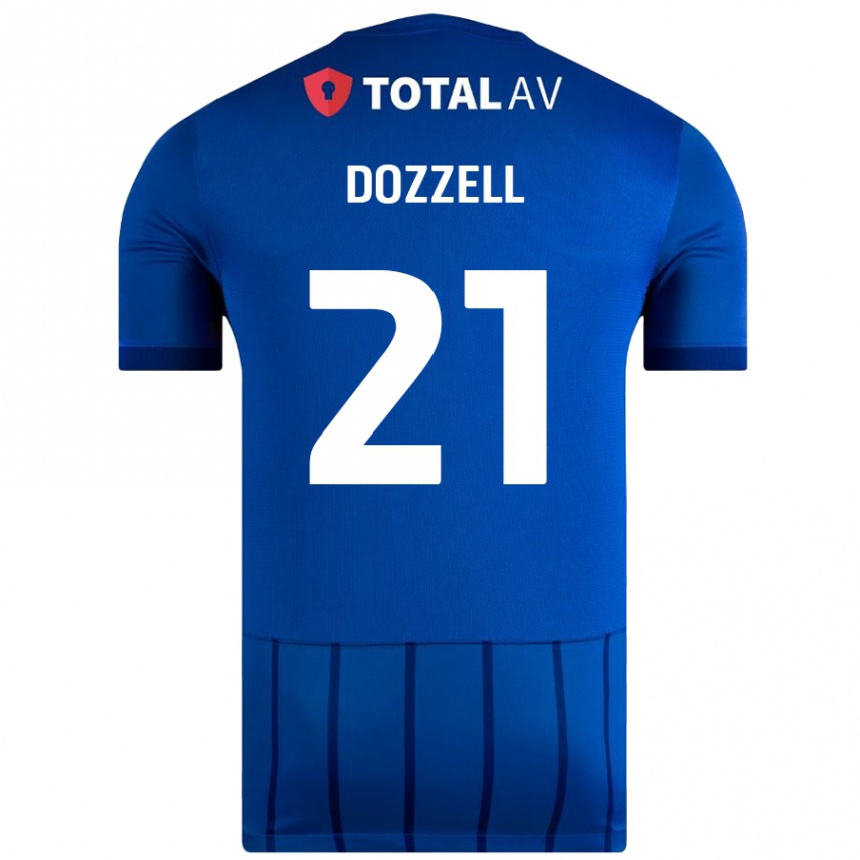 Niño Fútbol Camiseta Andre Dozzell #21 Azul 1ª Equipación 2024/25