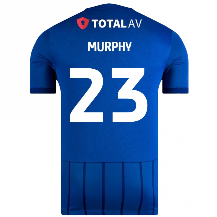 Niño Fútbol Camiseta Josh Murphy #23 Azul 1ª Equipación 2024/25