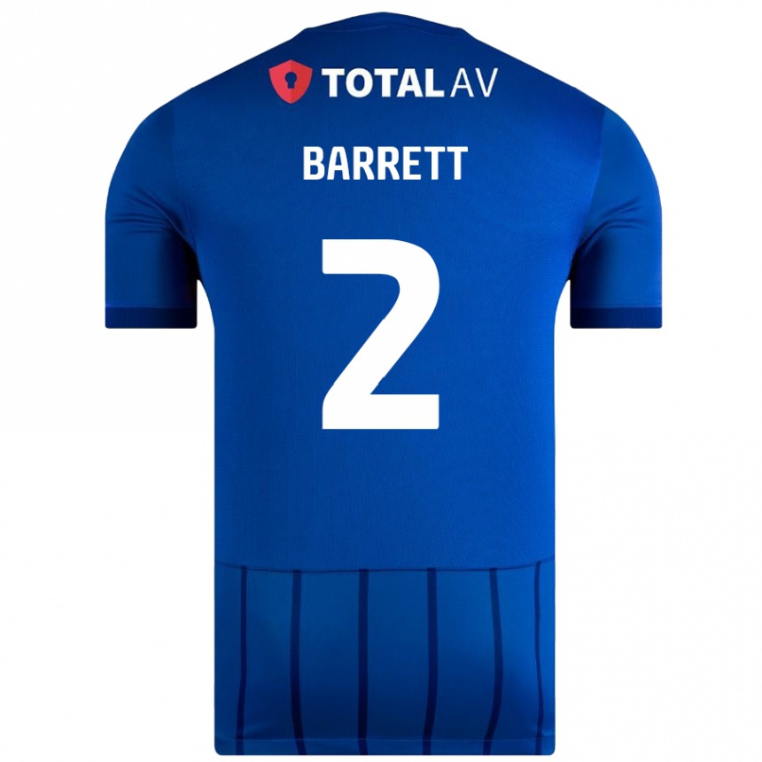 Niño Fútbol Camiseta Nicole Barrett #2 Azul 1ª Equipación 2024/25