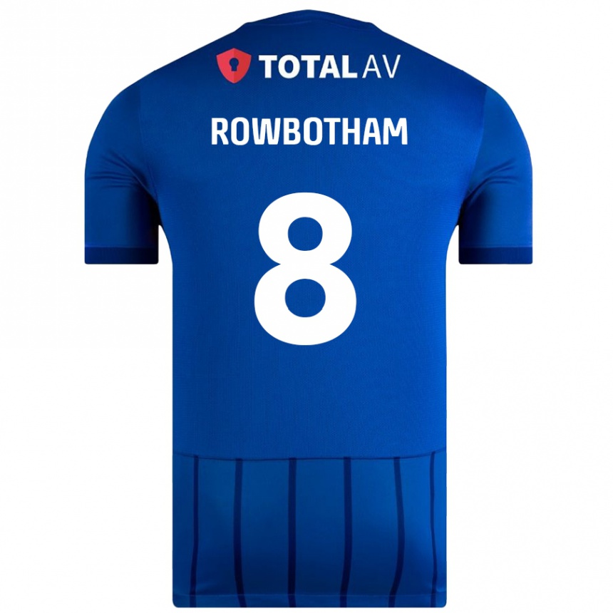 Niño Fútbol Camiseta Ava Rowbotham #8 Azul 1ª Equipación 2024/25