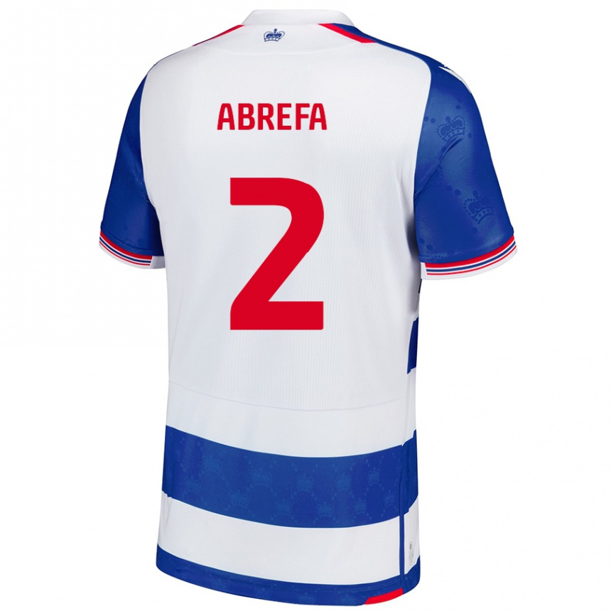 Niño Fútbol Camiseta Kelvin Abrefa #2 Azul Blanco 1ª Equipación 2024/25