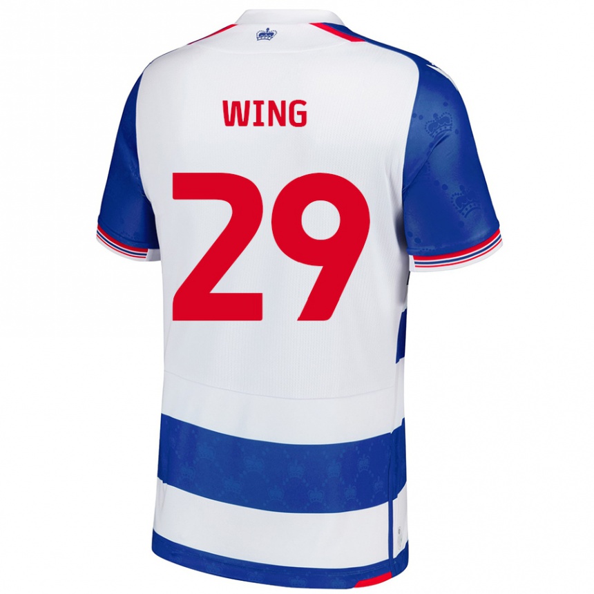 Niño Fútbol Camiseta Lewis Wing #29 Azul Blanco 1ª Equipación 2024/25