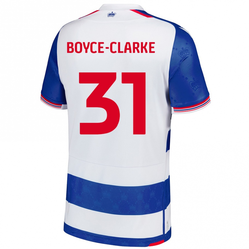 Niño Fútbol Camiseta Coniah Boyce-Clarke #31 Azul Blanco 1ª Equipación 2024/25