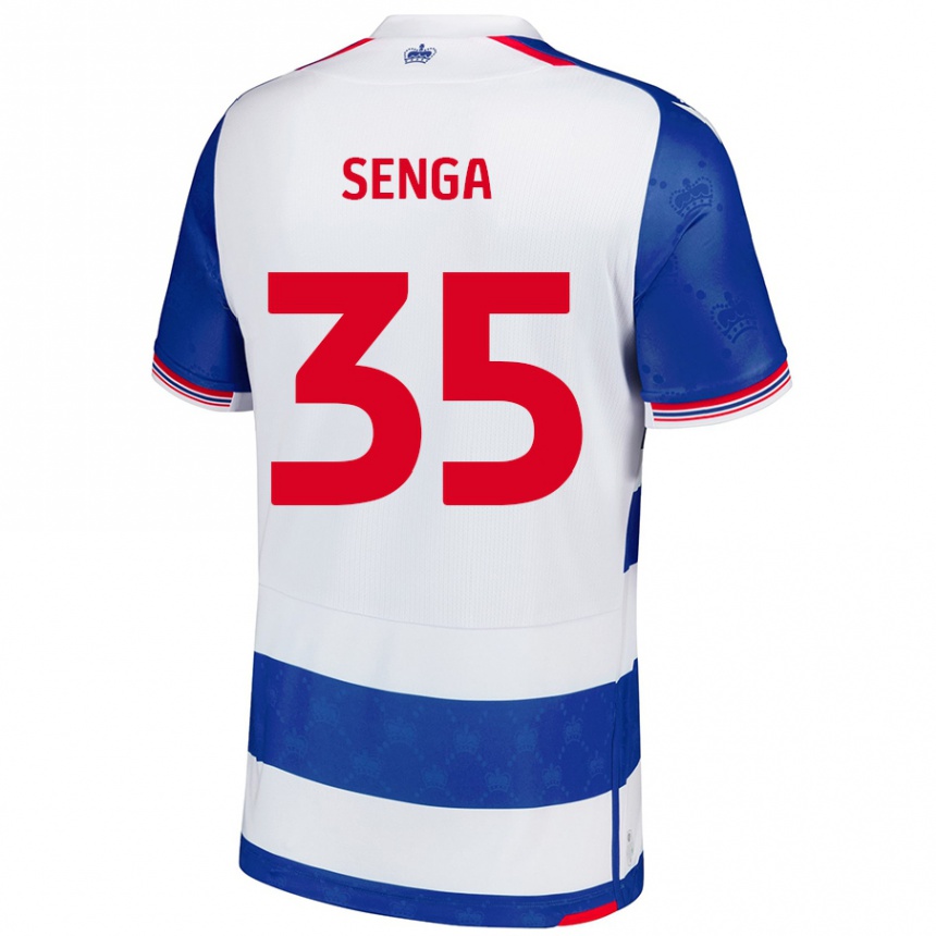 Niño Fútbol Camiseta Jack Senga #35 Azul Blanco 1ª Equipación 2024/25