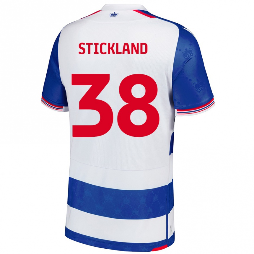 Niño Fútbol Camiseta Michael Stickland #38 Azul Blanco 1ª Equipación 2024/25