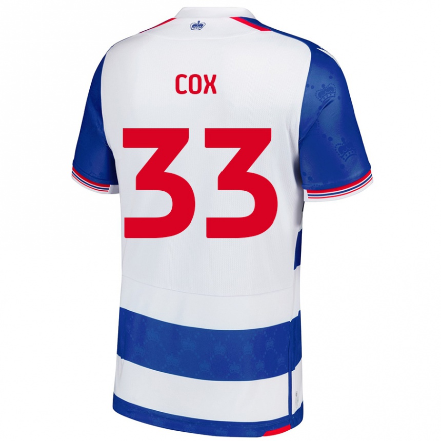 Niño Fútbol Camiseta Bella Cox #33 Azul Blanco 1ª Equipación 2024/25