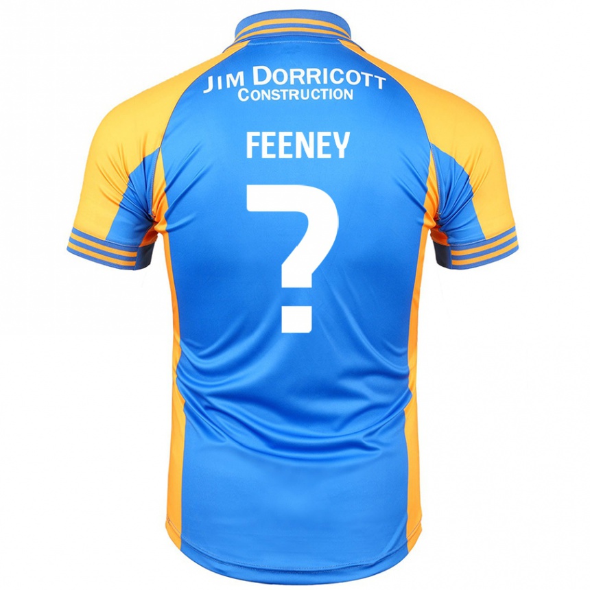 Niño Fútbol Camiseta Josh Feeney #0 Azul Ámbar 1ª Equipación 2024/25