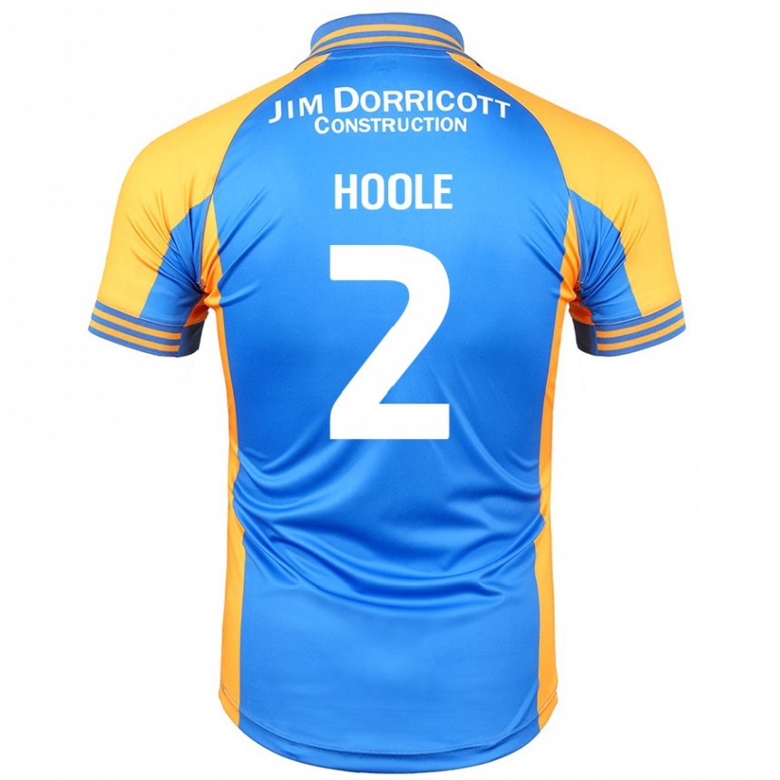 Niño Fútbol Camiseta Luca Hoole #2 Azul Ámbar 1ª Equipación 2024/25