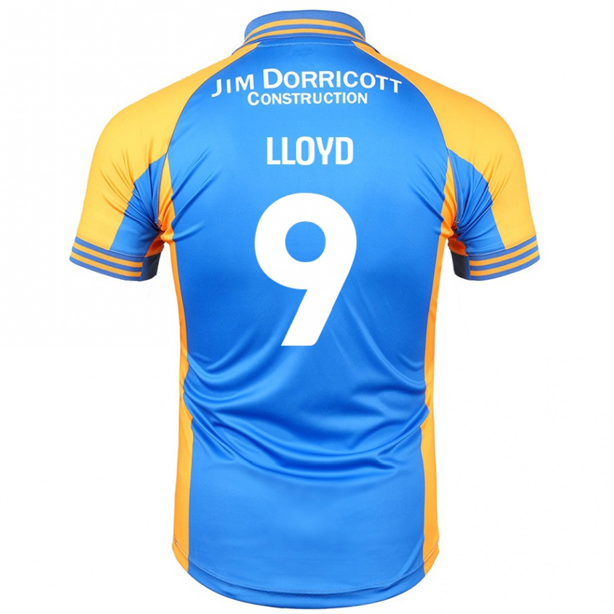 Niño Fútbol Camiseta George Lloyd #9 Azul Ámbar 1ª Equipación 2024/25