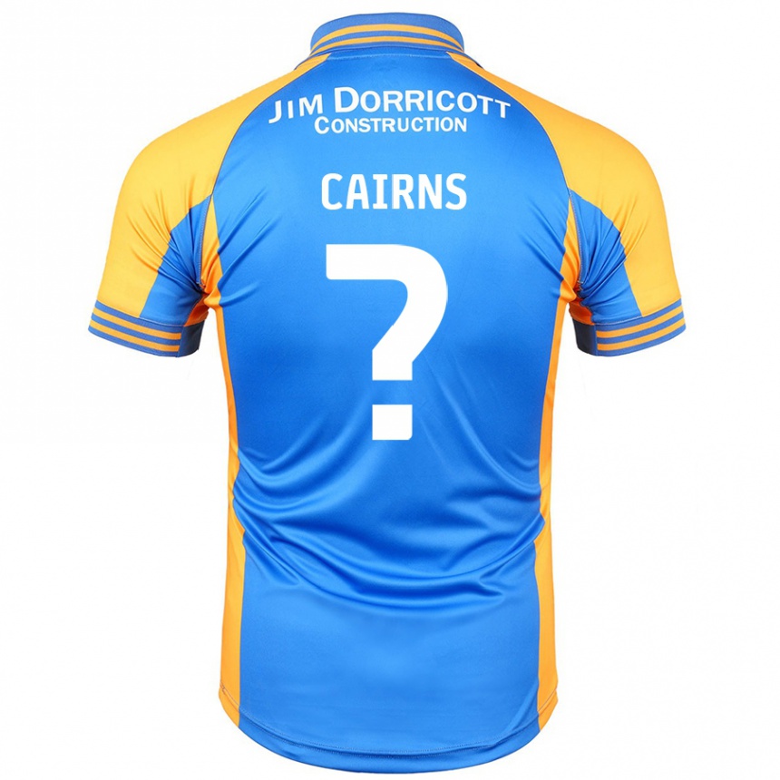 Niño Fútbol Camiseta Karsten Cairns #0 Azul Ámbar 1ª Equipación 2024/25