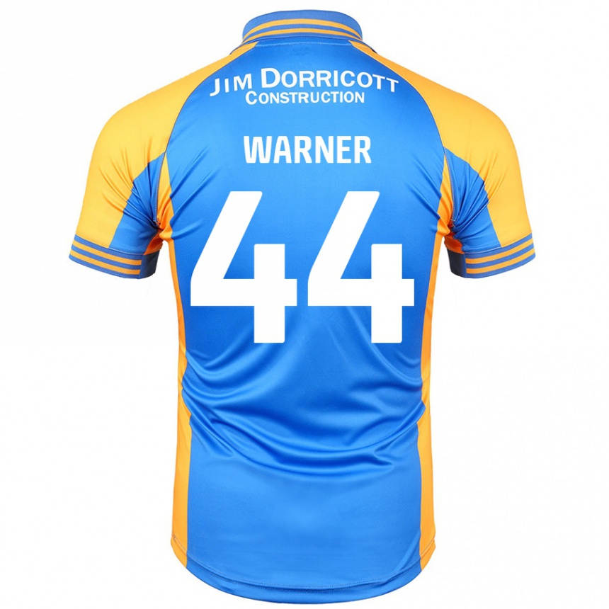 Niño Fútbol Camiseta James Warner #44 Azul Ámbar 1ª Equipación 2024/25