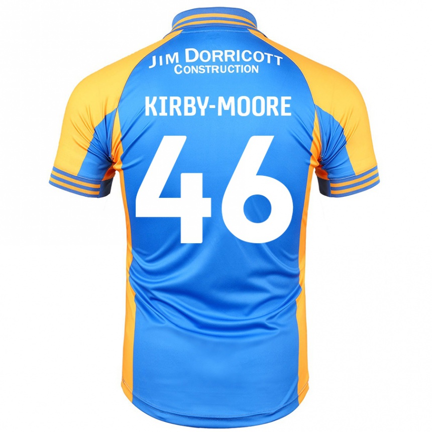 Niño Fútbol Camiseta Harvey Kirby-Moore #46 Azul Ámbar 1ª Equipación 2024/25