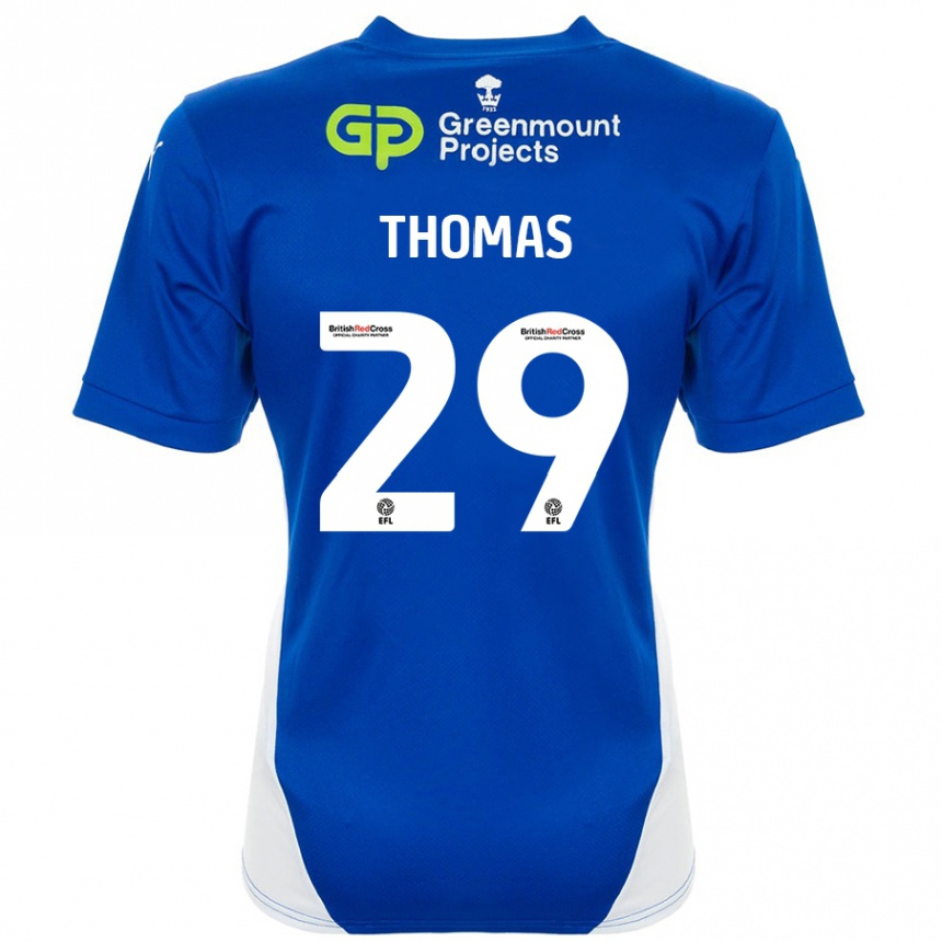 Niño Fútbol Camiseta Silko Thomas #29 Azul Blanco 1ª Equipación 2024/25