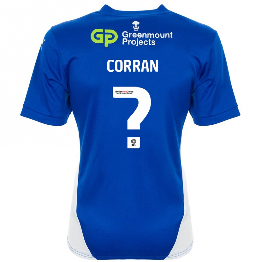 Niño Fútbol Camiseta Matthew Corran #0 Azul Blanco 1ª Equipación 2024/25