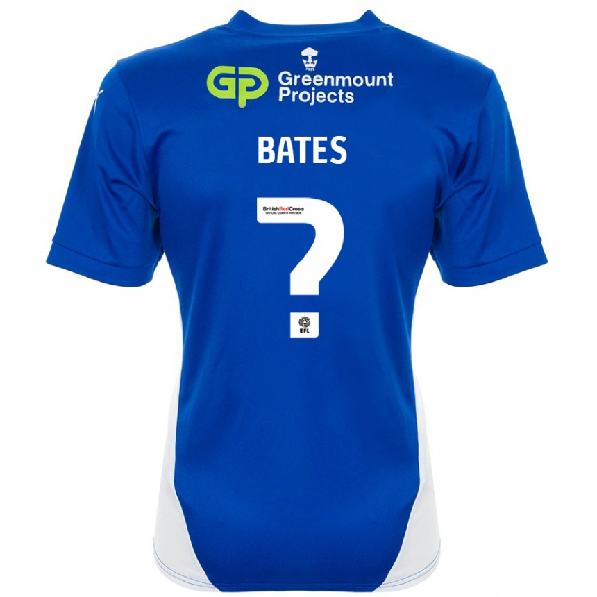 Niño Fútbol Camiseta Jack Bates #0 Azul Blanco 1ª Equipación 2024/25