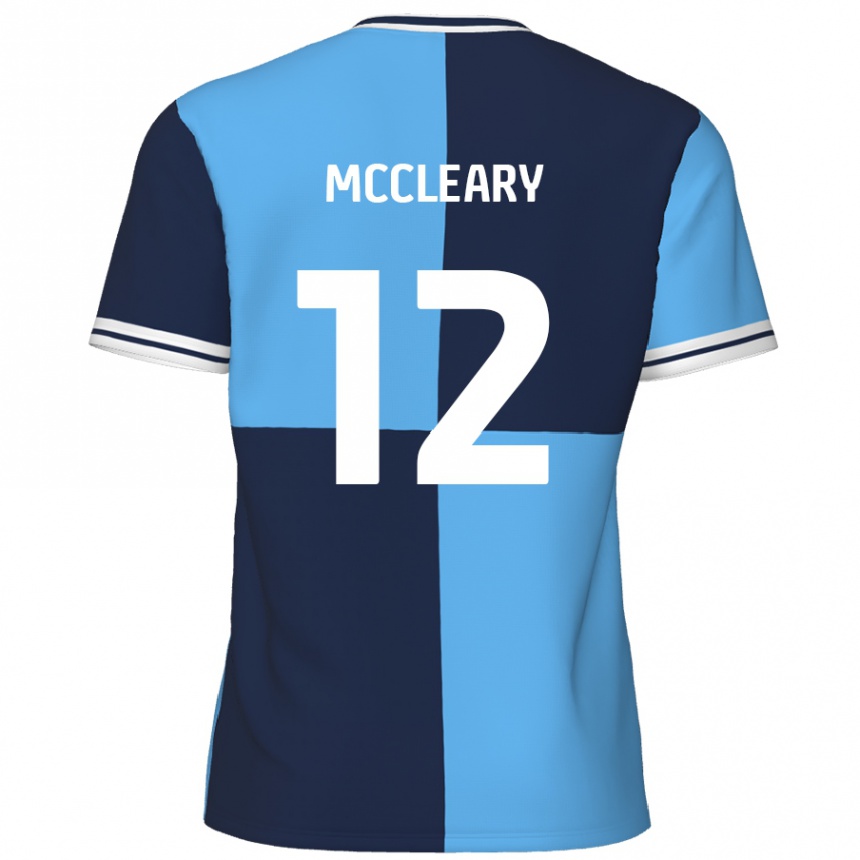 Niño Fútbol Camiseta Garath Mccleary #12 Azul Cielo Azul Oscuro 1ª Equipación 2024/25