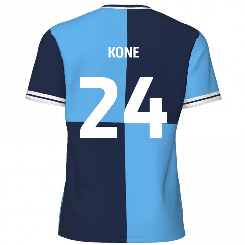 Niño Fútbol Camiseta Richard Kone #24 Azul Cielo Azul Oscuro 1ª Equipación 2024/25