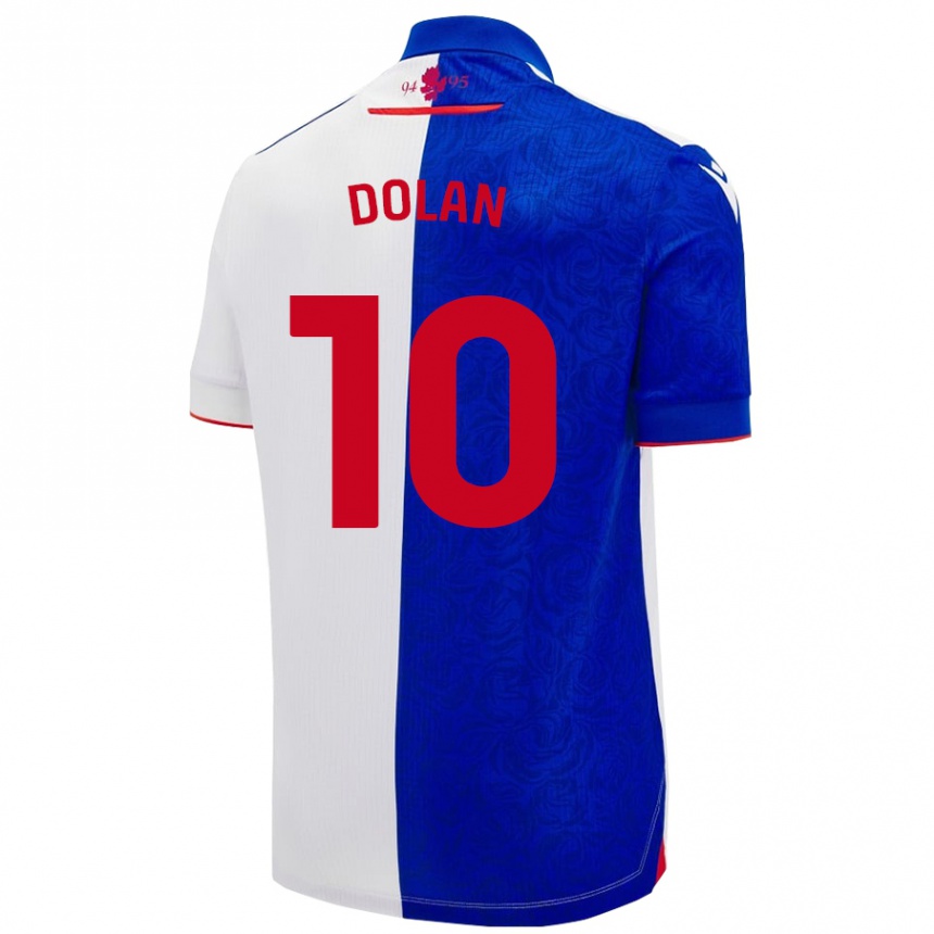 Niño Fútbol Camiseta Tyrhys Dolan #10 Azul Cielo Blanco 1ª Equipación 2024/25