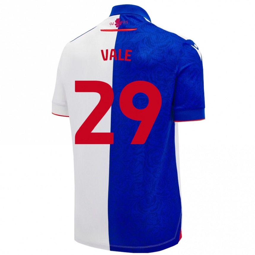 Niño Fútbol Camiseta Jack Vale #29 Azul Cielo Blanco 1ª Equipación 2024/25