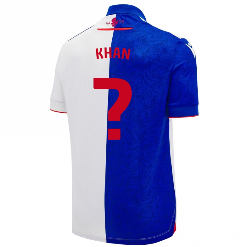 Niño Fútbol Camiseta Adam Khan #0 Azul Cielo Blanco 1ª Equipación 2024/25