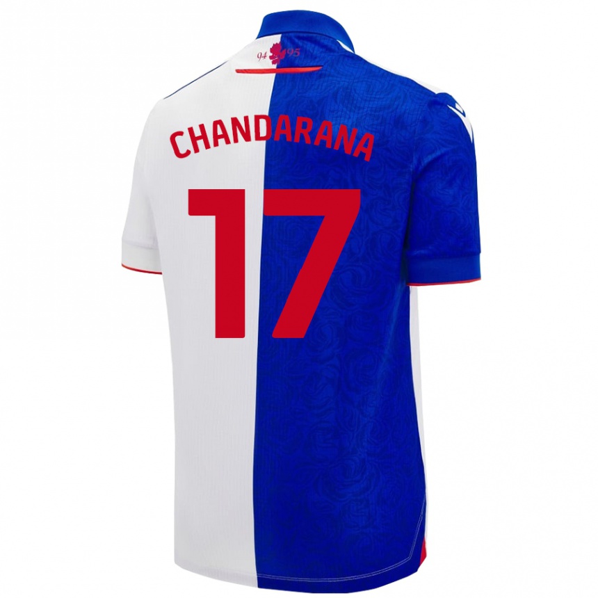 Niño Fútbol Camiseta Millie Chandarana #17 Azul Cielo Blanco 1ª Equipación 2024/25