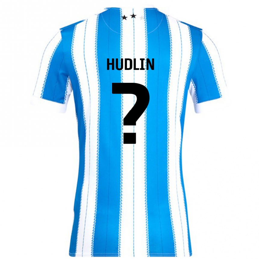 Niño Fútbol Camiseta Kyle Hudlin #0 Azul Blanco 1ª Equipación 2024/25