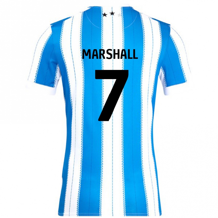 Niño Fútbol Camiseta Callum Marshall #7 Azul Blanco 1ª Equipación 2024/25