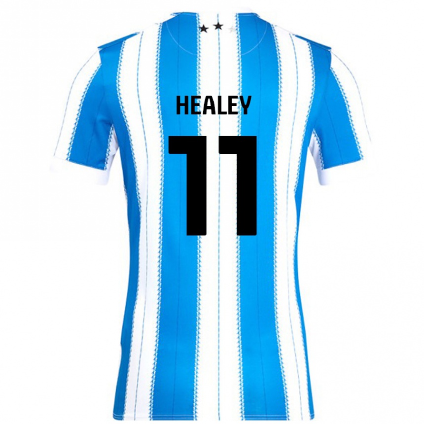 Niño Fútbol Camiseta Rhys Healey #11 Azul Blanco 1ª Equipación 2024/25