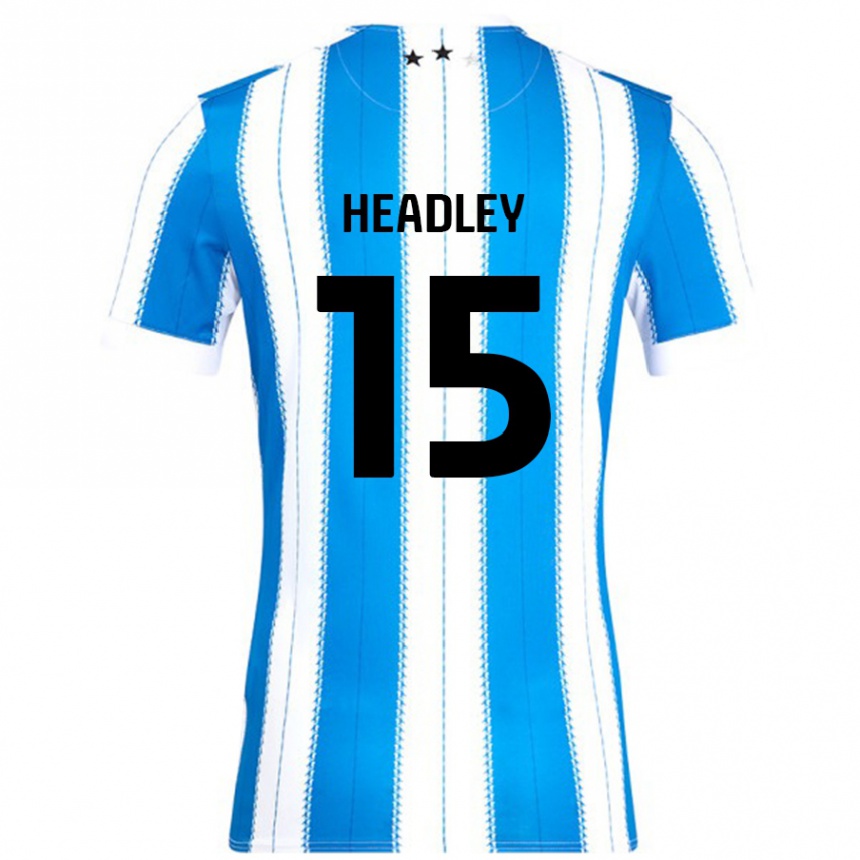 Niño Fútbol Camiseta Jaheim Headley #15 Azul Blanco 1ª Equipación 2024/25